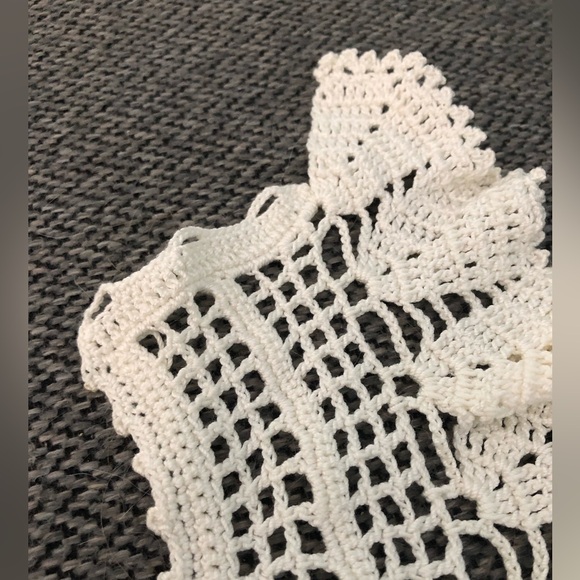 Vintage 1990’s Hand Crafted Crocheted Neck Collar - Picture 5 of 9